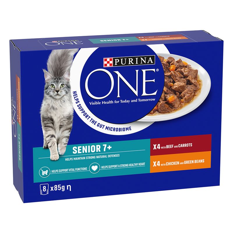 PURINA ONE Senior 7+ with Chicken & Green Beans (26 x 85g)