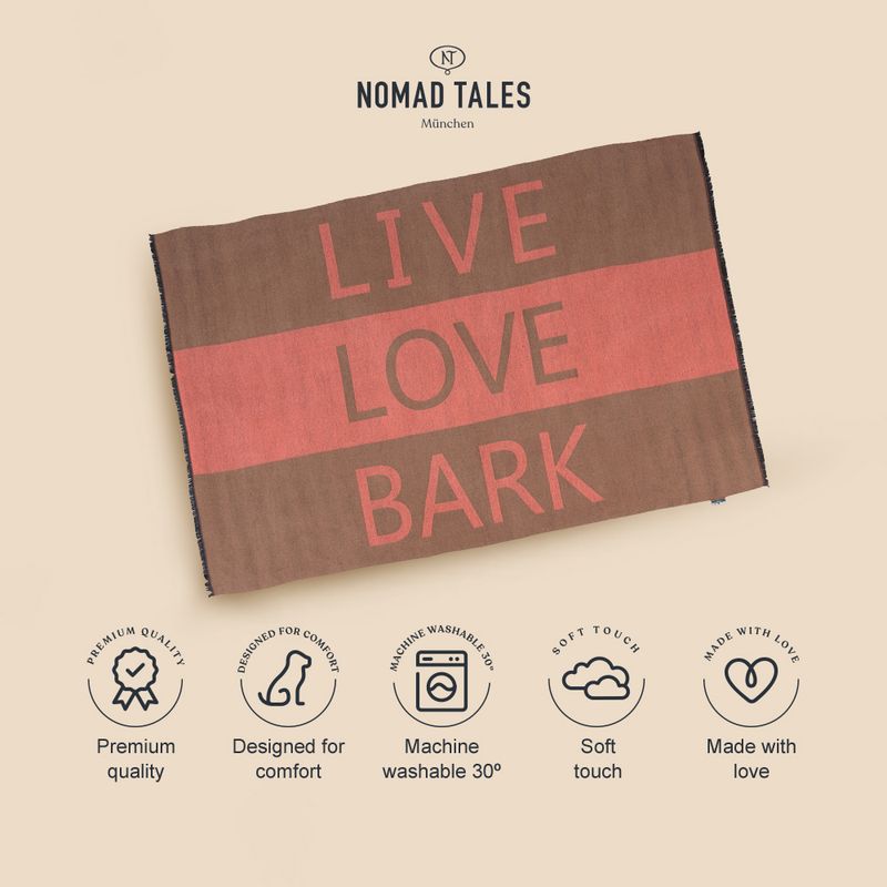 Nomad Tales Bloom Coral Cuddle Blanket 140 x 80 cm (L x W)