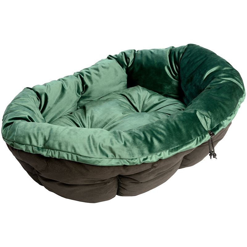 Ferplast Green Velvet Sofa Cover for Siesta Deluxe Dog Basket Size 4: 64 x 48 x 25 cm (L x W x H)