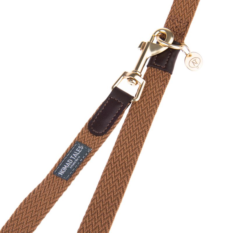 Nomad Tales Bloom Leash, caramel 200 cm long, 20 mm wide