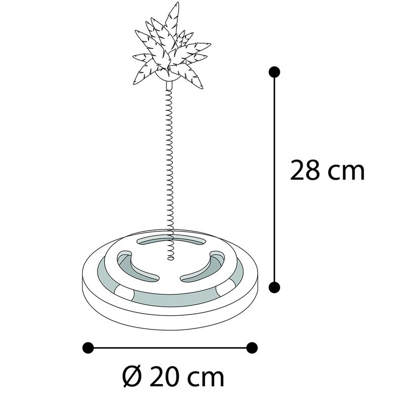 Flamingo Kitty Brain Train with Feathers Cat Toy 1 Toy
