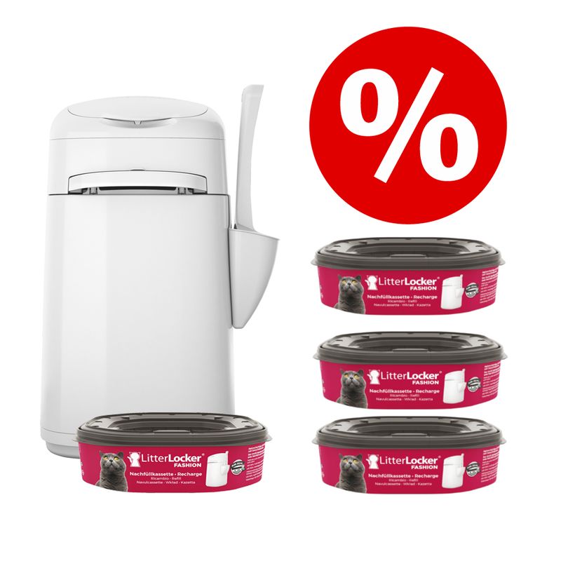 LitterLocker® Fashion Cat Litter Bin 1 x Refill Cartridge
