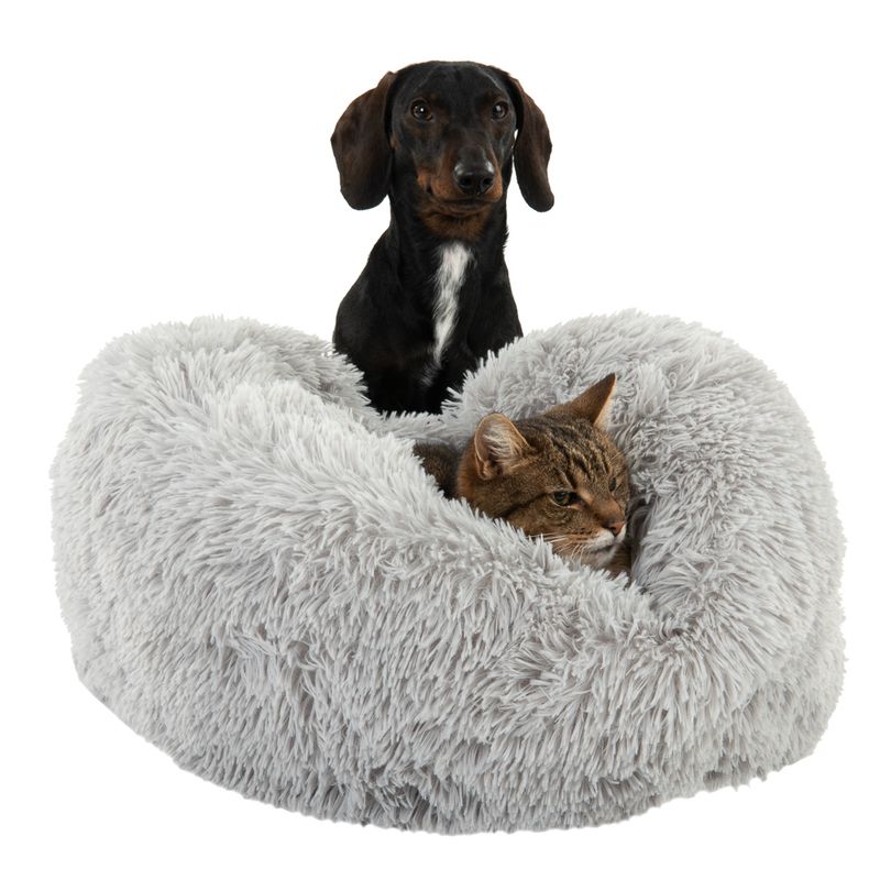 Mochi Cat Bed – Light Grey 55 x 25cm (Ø x H)