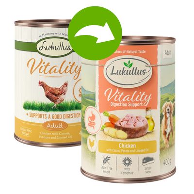 Lukullus Vitality Digestion: Chicken (Grain-Free) 6 x 400g