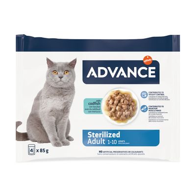 Advance Feline Sterilised Cod 12 x 85g