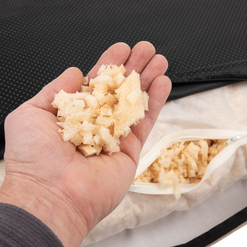 TIAKI Memory Foam Dog Mattress - Beige S: 80 x 60 x 17cm (L x W x H)