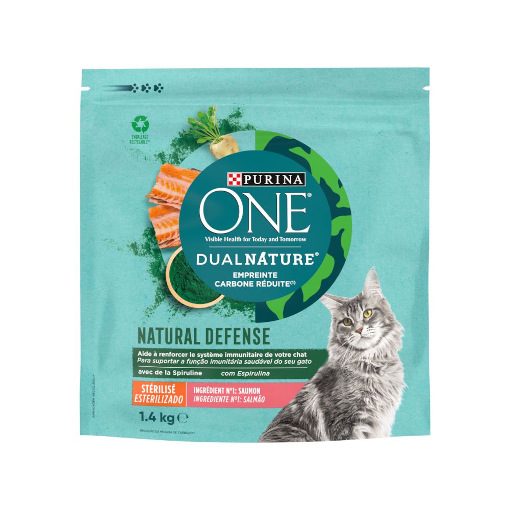 PURINA ONE Dual Nature Sterilised - Salmon with Spirulina 1.4kg