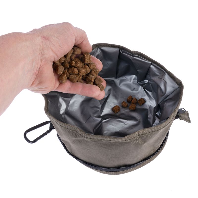 Nomad Tales Spirit Portable Fabric Dog Bowl 2.5l, approx. diameter 20 x (H) 11.5 cm