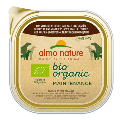Almo Nature BioOrganic Maintenance 9 x 300g Organic Beef & Organic Vegetables