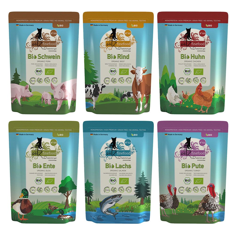 catz finefood Organic Mixed Trial Packs Mixed Trial Pack: 6 Varieties (6 x 85g)
