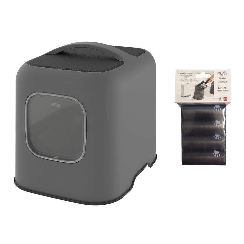 Rotho MyPet BIALA Cat Litter Tray Anthracite