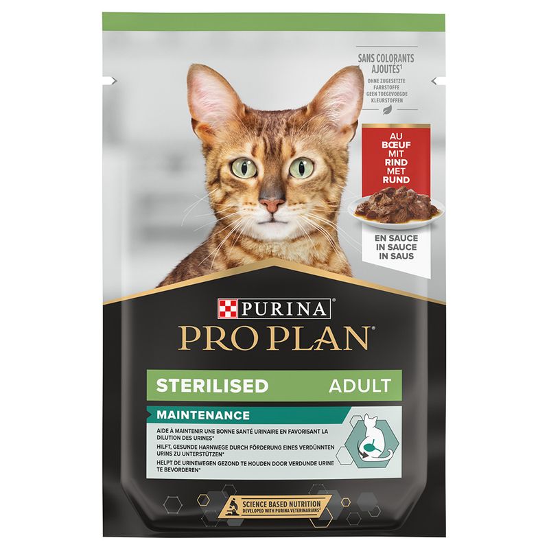 PURINA PRO PLAN Sterilised Adult Maintenance 6 x 85g Beef