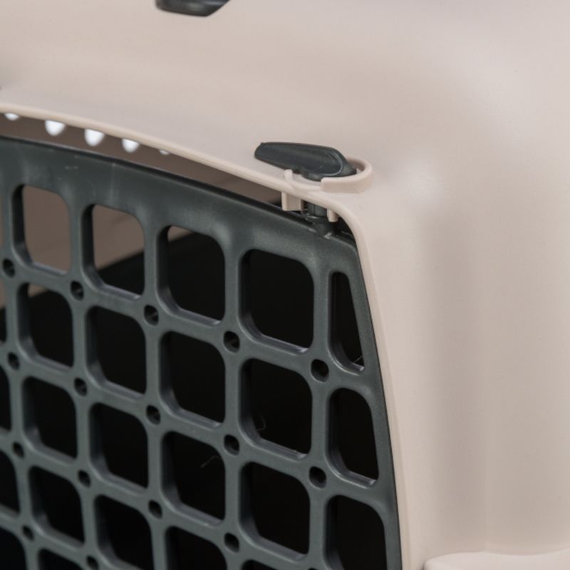 Trixie Transport Box Capri 1 XS: 48 x 32 x 31cm (L x W x H) - Dark Grey/Blush