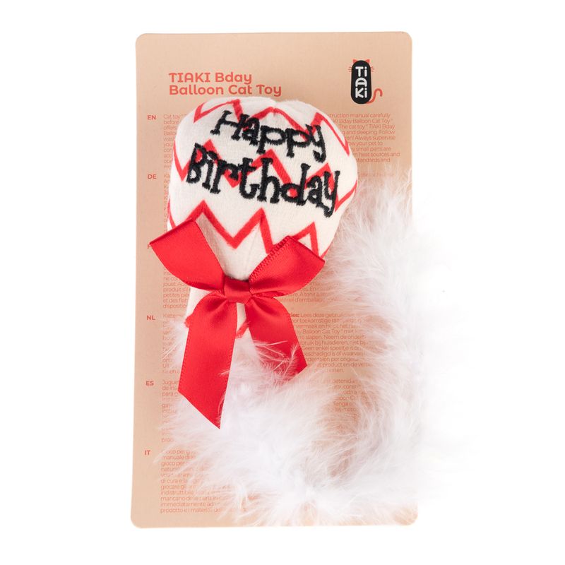 TIAKI Birthday Balloon Cat Toy 1 Balloon