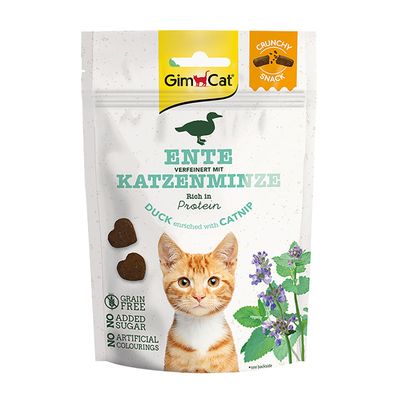 GimCat Crunchy Snacks Duck & Catnip 140g