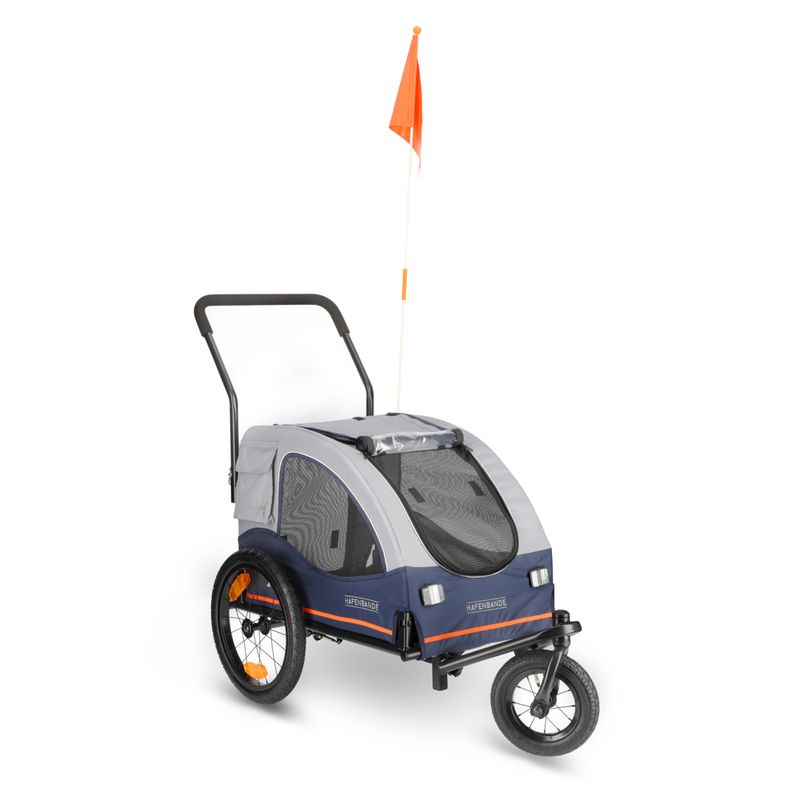 HAFENBANDE Cabby M Bicycle Trailer incl. 2 couplings 125 x 67 x 105 cm (L x W x H) / up to 25kg