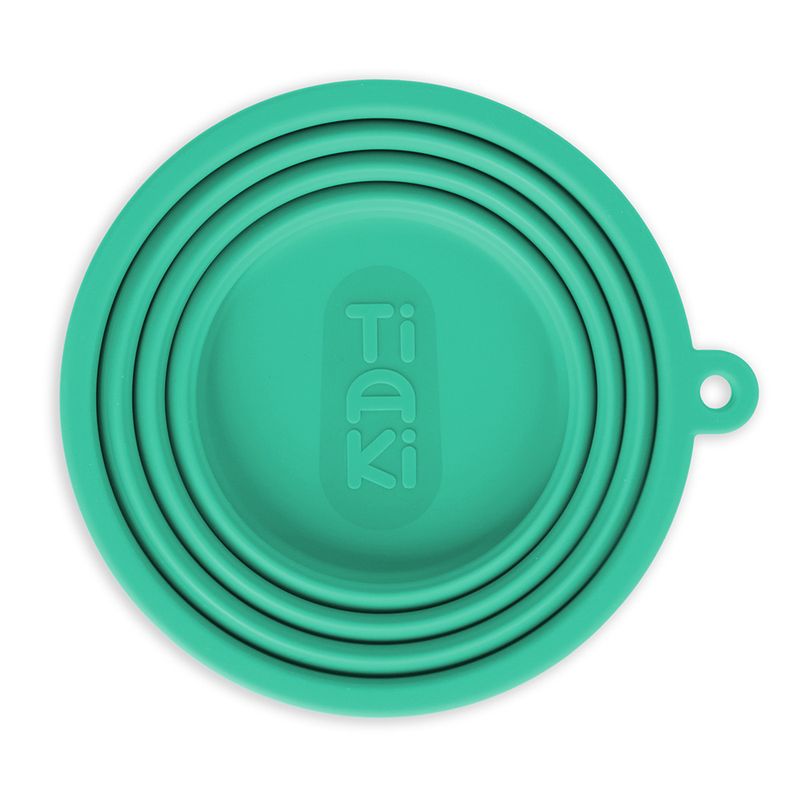 TIAKI Turquoise Silicone Travel Bowl 500ml