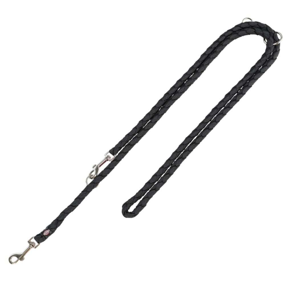Trixie Cavo extension leash, black Size S - M: 200 cm long, diameter 12 mm
