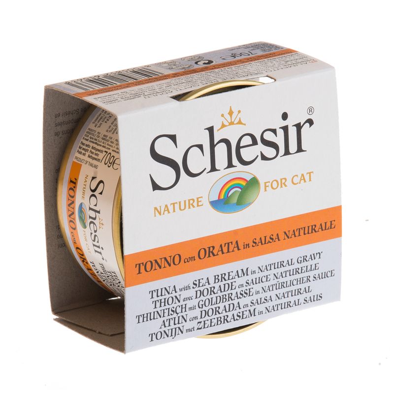 Schesir in Natural Gravy 6 x 70g Chicken & Ham
