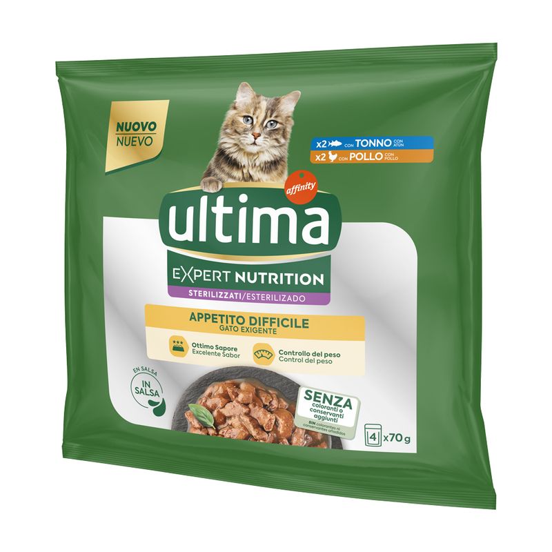 Ultima Cat Expert Nutrition Difficult Appetite Tuna & Chicken 4 x 70g
