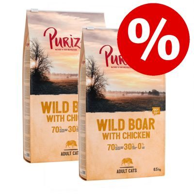 Purizon Adult Grain-Free Dry Cat Food Economy Pack Adult Chicken with Fish (2 x 6.5kg)