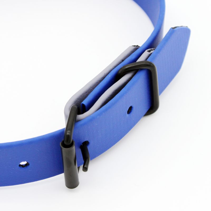 Heim Collar Two-Coloured Riveted - Blue/Grey 40cm long, 25mm wide