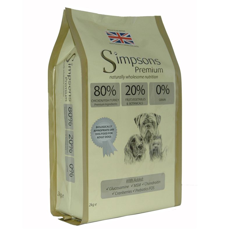 Simpsons Premium Dry Dog Food Economy Packs 2 x 12kg Sensitive Adult Salmon & Potato