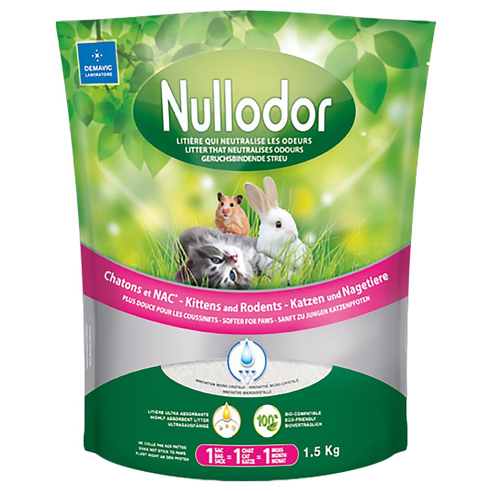 Nullodor Silicate Litter for Cats and Small Animals 1,5 kg