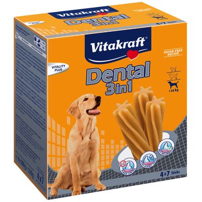 Vitakraft Dental 3in1 medium Multipack 4 x 180g