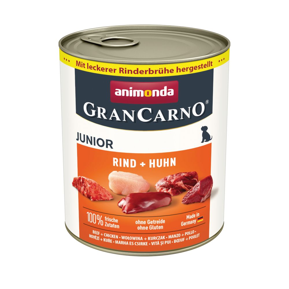 animonda GranCarno Original Junior 6 x 800g Beef & Chicken