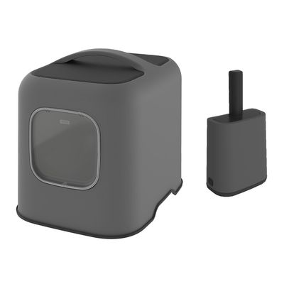 Rotho MyPet BIALA Cat Litter Tray Anthracite