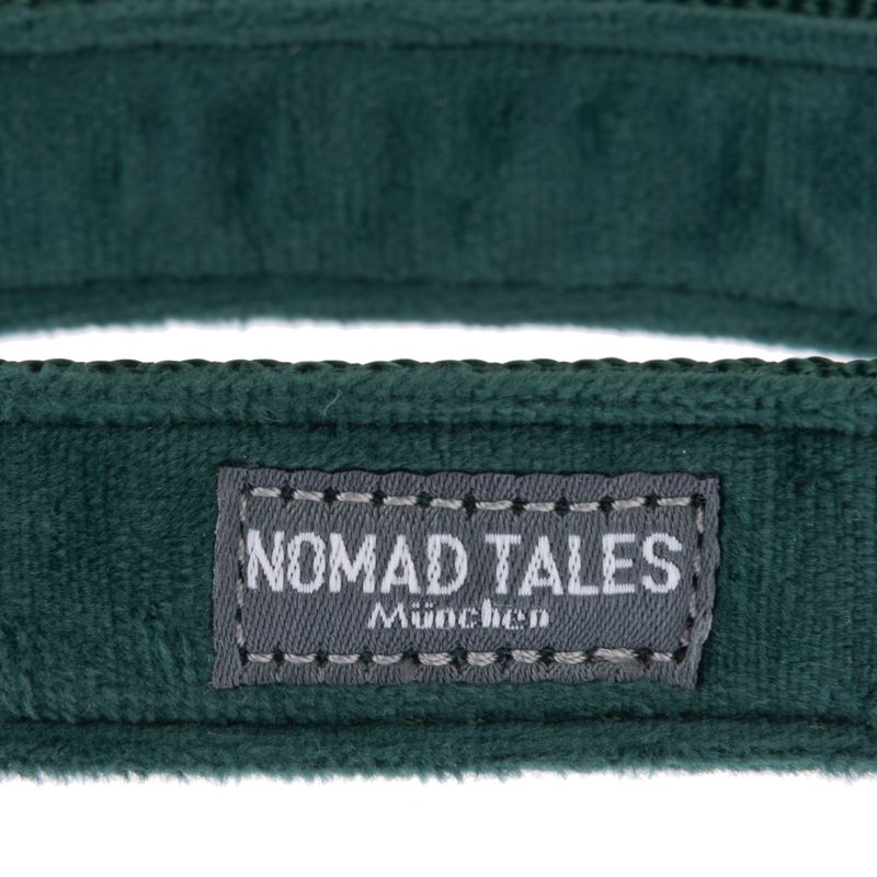 Nomad Tales Blush Collar - Emerald Size XS: 24 - 36 cm neck circumference, W 10 mm