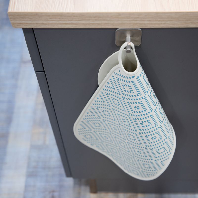 TIAKI Silicone Bowl Mat Green Rhombus L 50 X W 25 cm