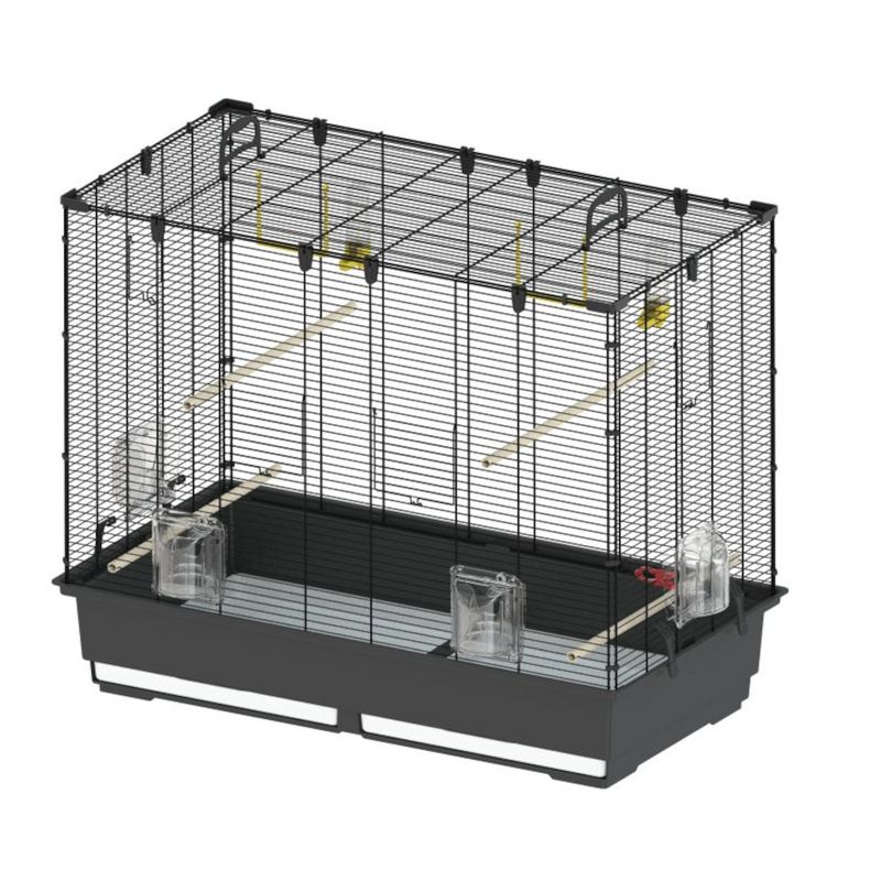 Ferplast Piano 6 Bird Cage Brown / Black: 87 x 46.5 x 70cm (L x W x H)