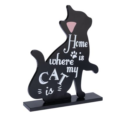 TIAKI Decorative Sign Cat Silhouette 1 decorative sign