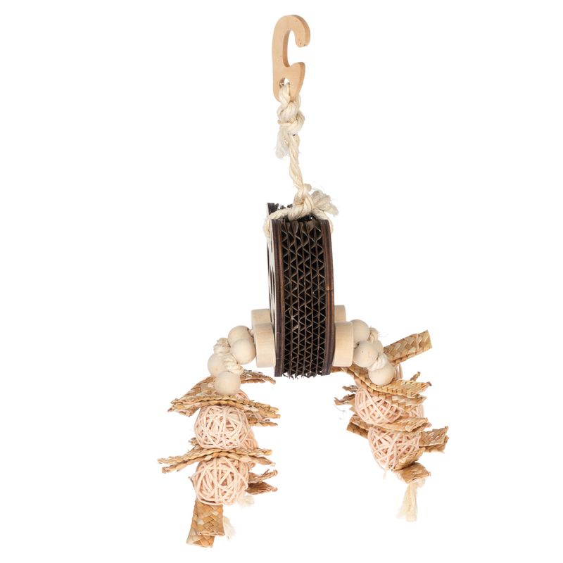 TIAKI Heart Snack Bird Toy approx. 30 x 10 x 9cm (L x W x H)