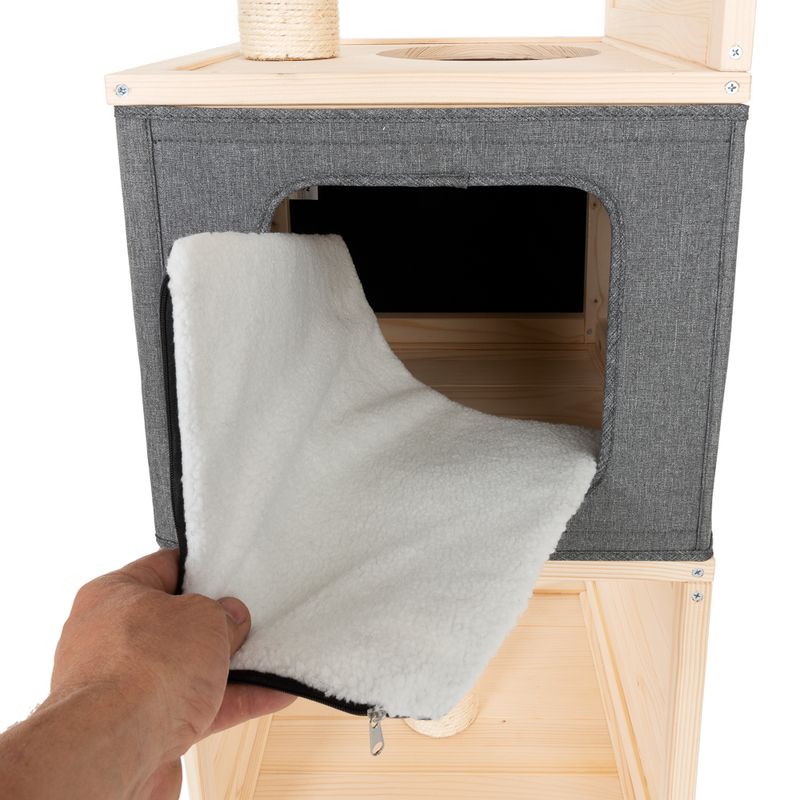 Cubist Cat House 40 x 40 x 96 cm (L x W x H)