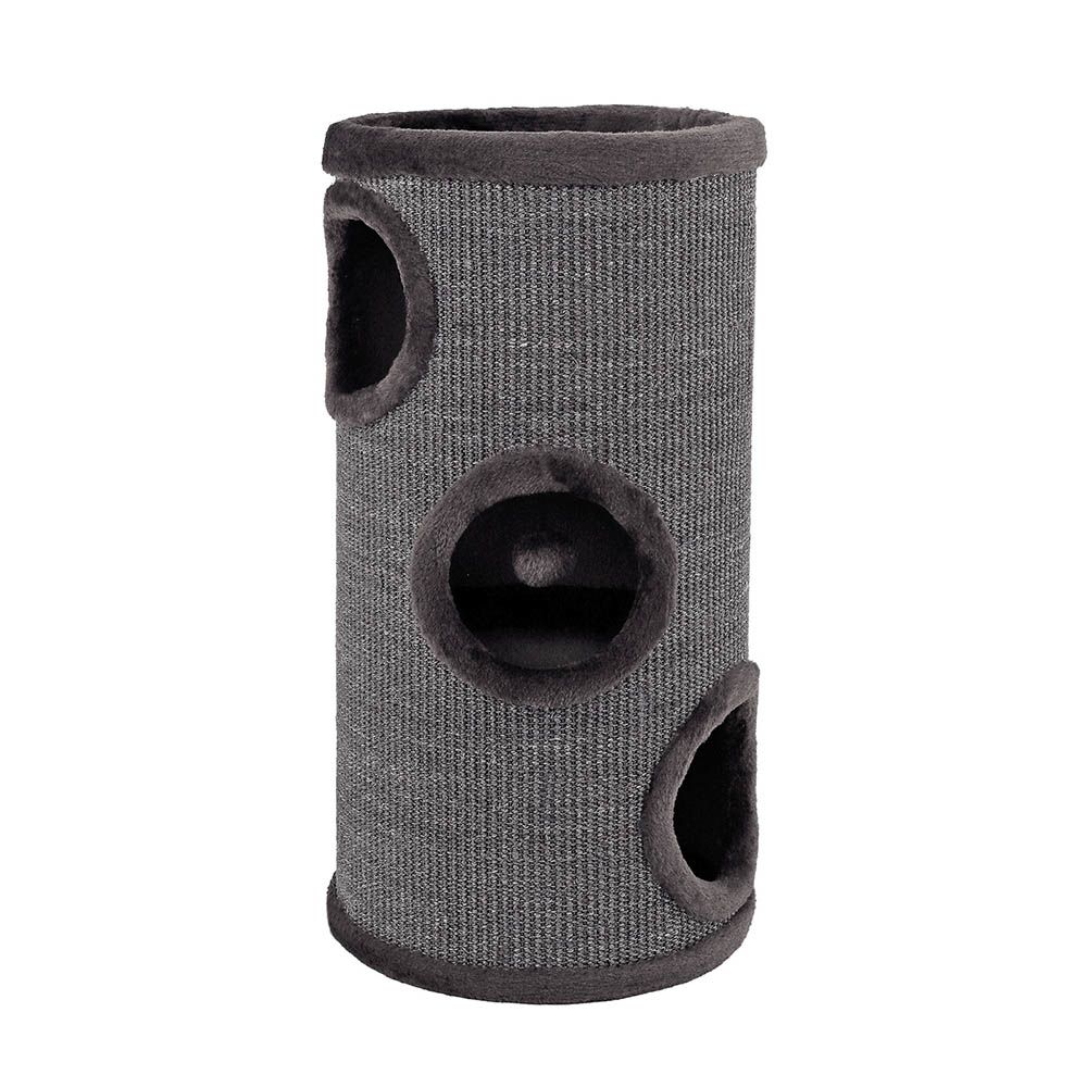 Lionto Scratching Barrel with Sisal - Grey 50 x 36 x 36cm (H x L x W)