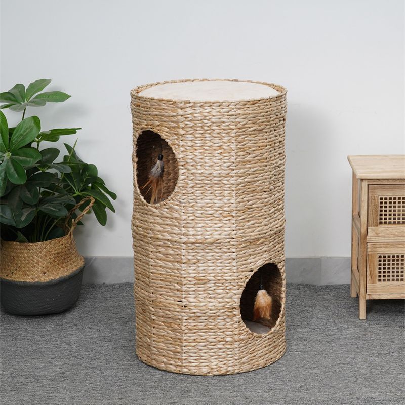 Karliel Caverna Water Hyacinth Scratching Barrel 40 x 70cm (diameter x H)