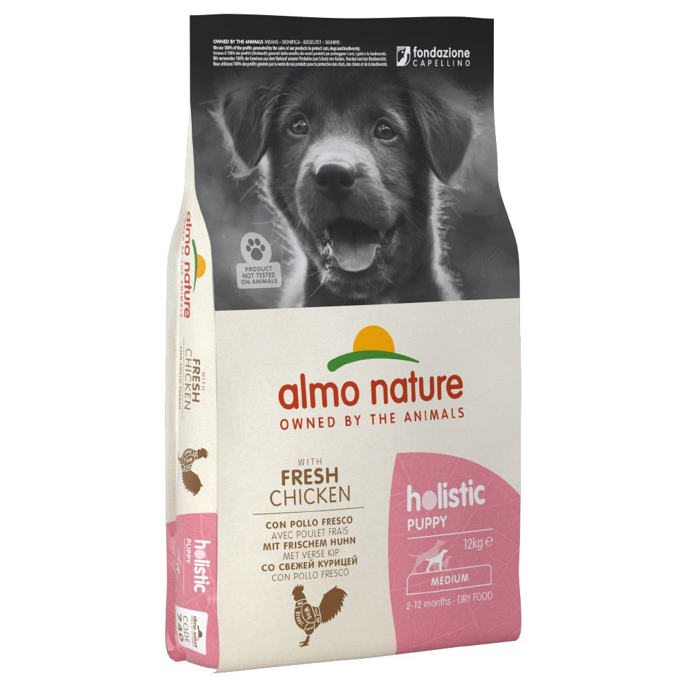 Almo Nature Holistic Medium Puppy - Chicken & Rice 12kg