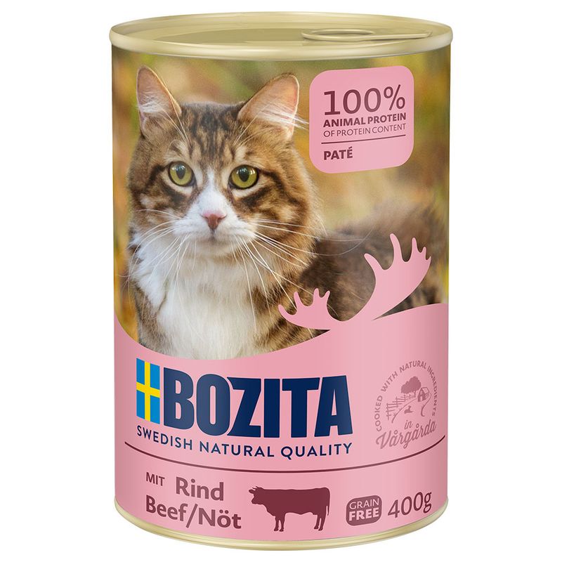 Bozita Canned Food 6 x 400g Beef Pâté