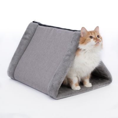 zooplus Basics 2-in-1 Cat Den 43 x 35 x 30 cm (L x W x H)