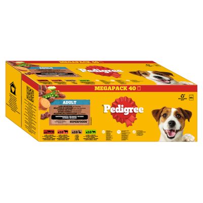 Pedigree Pouch 40 x 100g Mixed Selection in Jelly (4 Varieties)