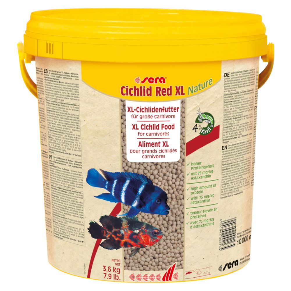 sera Cichlid Red XL Nature Granules 10 litre