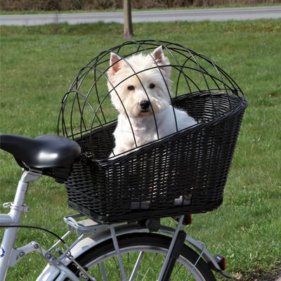 Trixie Rear-Mounted Bicycle Basket - Black 55 x 35 x 49cm (L x W x H)