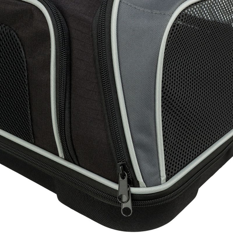Trixie Airline Carrier Bag Boarding Black/Grey - 55 x 23 x 40cm (L x W x H)