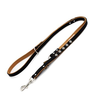Heim Demonstration Leash Edelweiss, black/nature 200 cm long, 18 mm wide