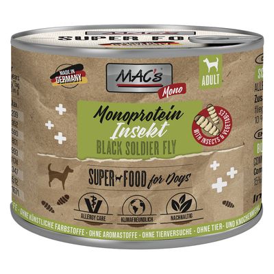MAC's Monoprotein Insect & Superfood 6 x 180g Insects