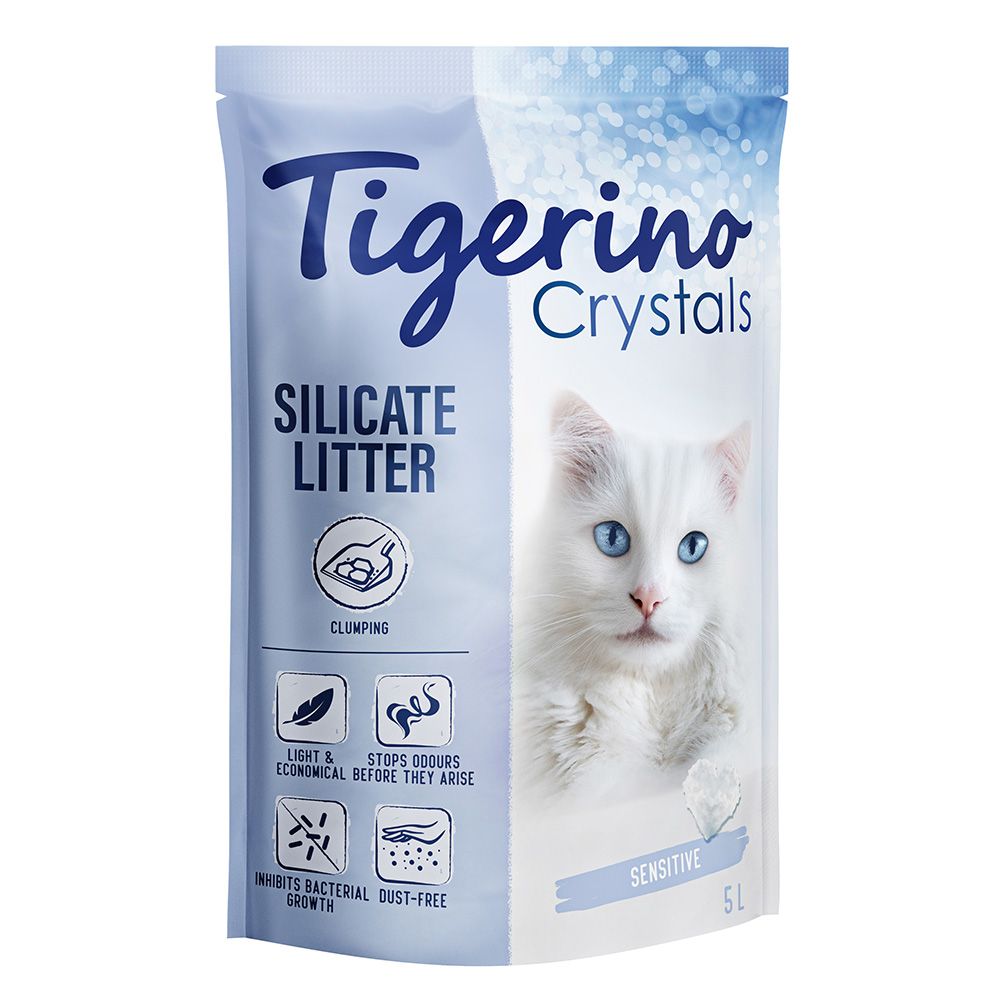 Tigerino Crystals Clumping Cat Litter – Sensitive (fragrance free) 5 litre