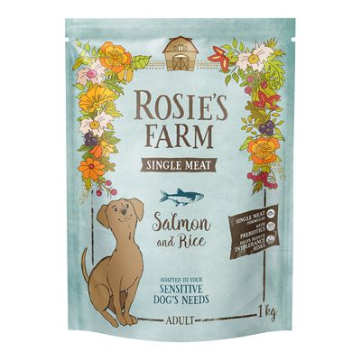 Rosie's Farm Single Meat Adult Salmon with Rice 1kg